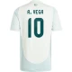 A. Vega #10 Nogometni Dresovi Meksiko Copa America 2024 Gostujući Dres Muški