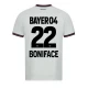Boniface #22 Nogometni Dresovi Bayer 04 Leverkusen 2023-24 Gostujući Dres Muški