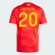 Carvajal #20 Nogometni Dresovi Španjolska UEFA Euro 2024 Domaći Dres Muški