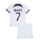 Dječji Kylian Mbappé #7 Nogometni Dresovi Paris Saint-Germain PSG 2023-24 Gostujući Dres (+ kratke hlače)