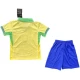 Dječji Nogometni Dresovi Brazil 2024 Domaći Dres (+ kratke hlače)