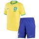 Dječji Nogometni Dresovi Brazil Svjetsko Prvenstvo 2022 Domaći Dres (+ kratke hlače)