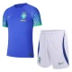 Dječji Nogometni Dresovi Brazil Svjetsko Prvenstvo 2022 Gostujući Dres (+ kratke hlače)