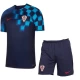 Dječji Nogometni Dresovi Hrvatska Svjetsko Prvenstvo 2022 Gostujući Dres (+ kratke hlače)