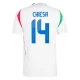 Federico Chiesa #14 Nogometni Dresovi Italija UEFA Euro 2024 Gostujući Dres Muški