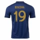 Karim Benzema #19 Nogometni Dresovi Francuska Svjetsko Prvenstvo 2022 Domaći Dres Muški