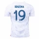 Karim Benzema #19 Nogometni Dresovi Francuska Svjetsko Prvenstvo 2022 Gostujući Dres Muški