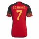 Kevin De Bruyne #7 Nogometni Dresovi Belgija Svjetsko Prvenstvo 2022 Domaći Dres Muški