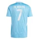 Kevin De Bruyne #7 Nogometni Dresovi Belgija UEFA Euro 2024 Gostujući Dres Muški
