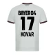 Kovar #17 Nogometni Dresovi Bayer 04 Leverkusen 2023-24 Gostujući Dres Muški