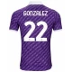 Nogometni Dresovi ACF Fiorentina Gonzalez #22 2023-24 Domaći Dres Muški