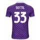 Nogometni Dresovi ACF Fiorentina Sottil #33 2023-24 Domaći Dres Muški