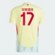 Sarabia #17 Nogometni Dresovi Španjolska UEFA Euro 2024 Gostujući Dres Muški