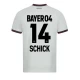 Schick #14 Nogometni Dresovi Bayer 04 Leverkusen 2023-24 Gostujući Dres Muški