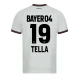 Tella #19 Nogometni Dresovi Bayer 04 Leverkusen 2023-24 Gostujući Dres Muški